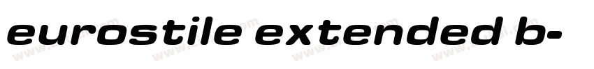 eurostile extended b字体转换
